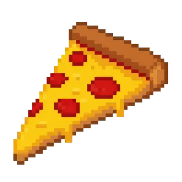 pixel pizza slice